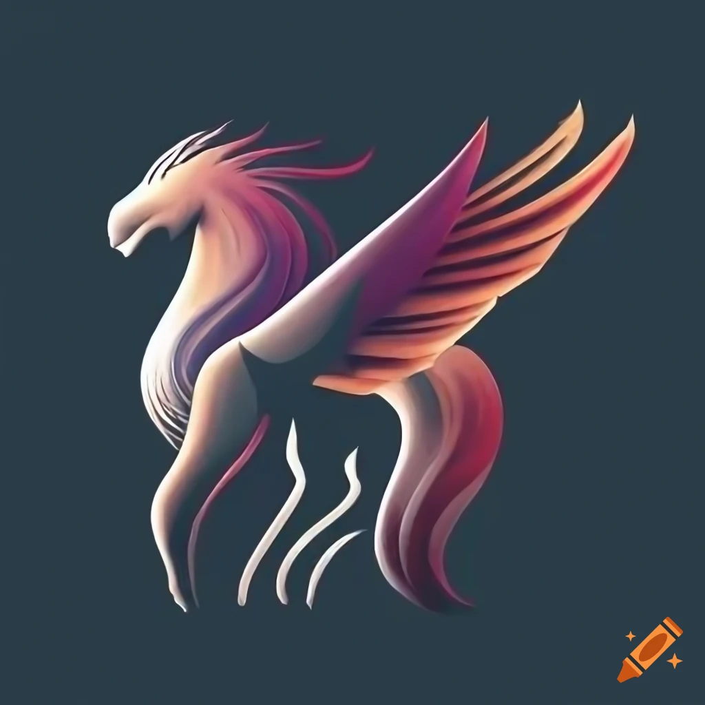 Pegasus esport mascot logo design By Visink | TheHungryJPEG