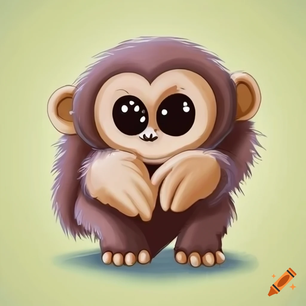 15+ Drawings Of Baby Monkeys | Monkey drawing, Cartoon monkey drawing, Monkey  drawing easy