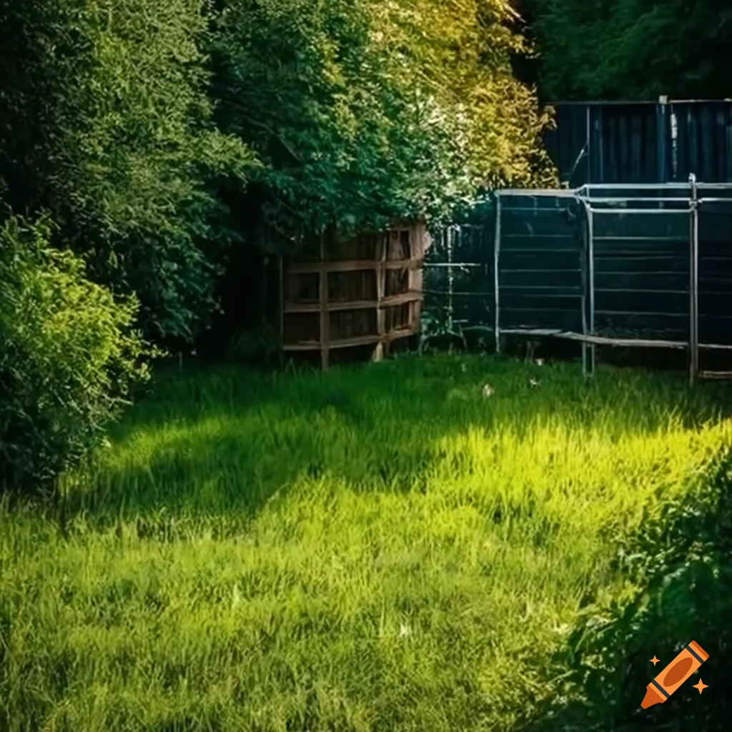 backyard with marble tiling and fences