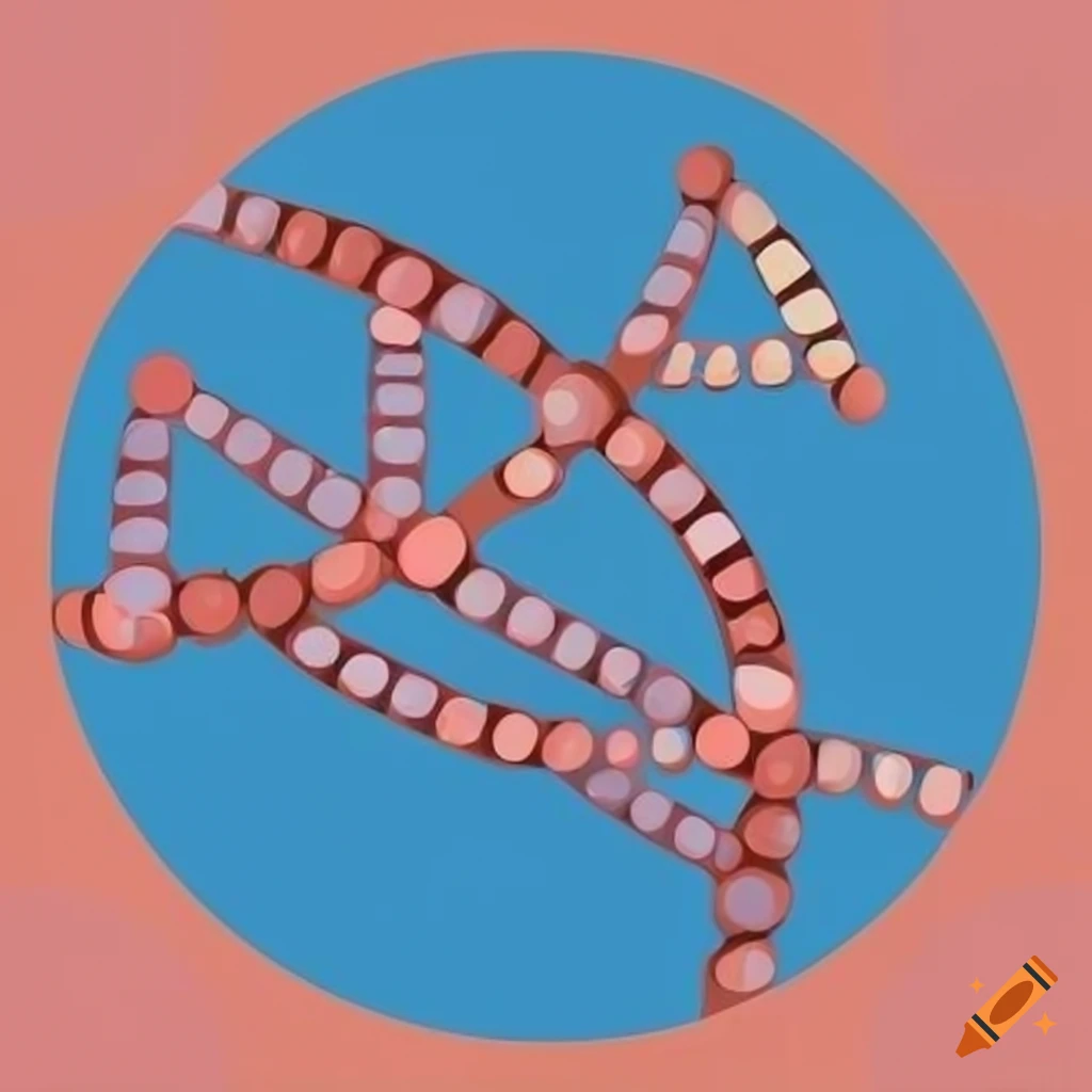 icon of stylized human genome with gender diversity elements