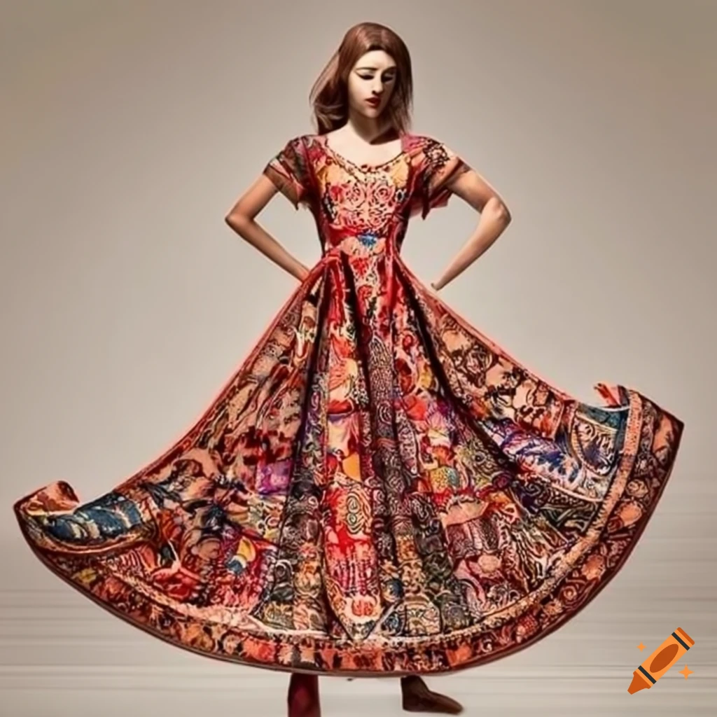 Pink Lucknowi Chikankari Work Rayon Western Dress