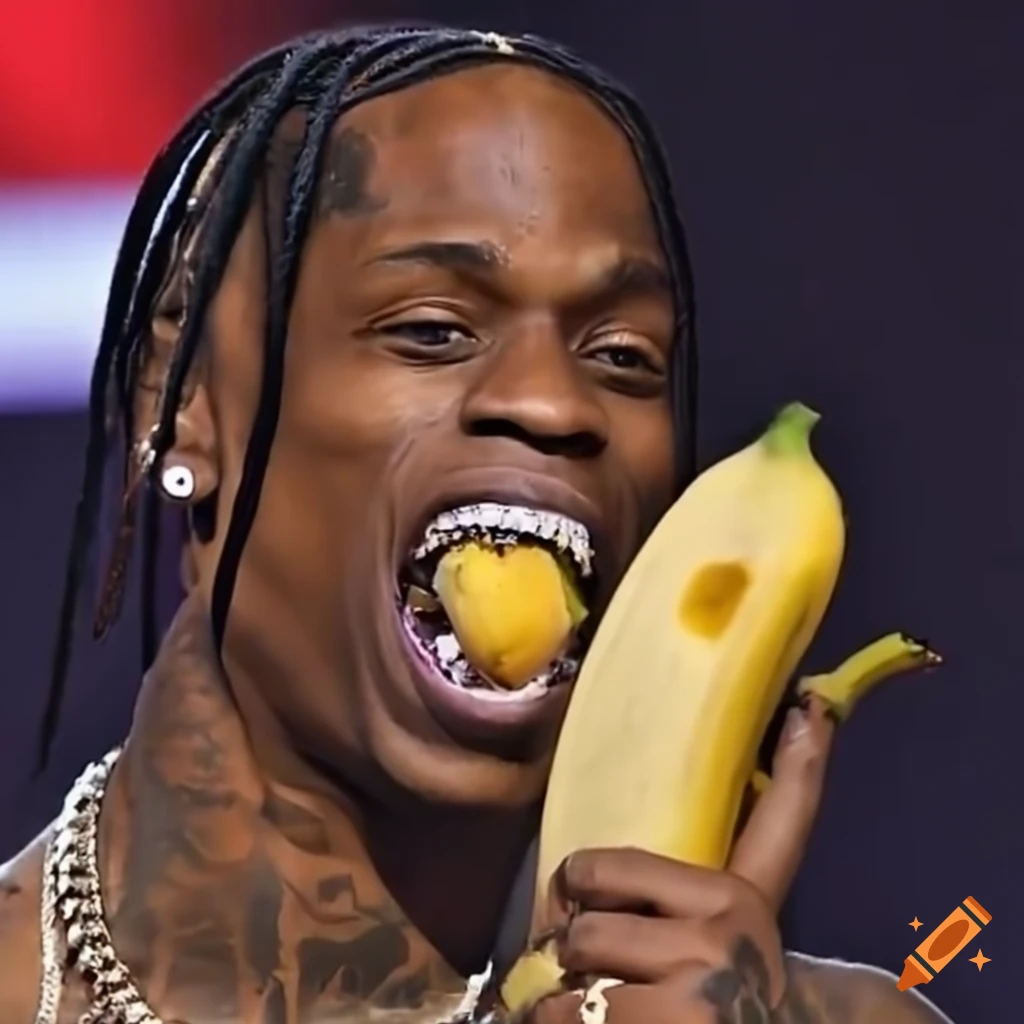 Travis Scott Eating A Banana