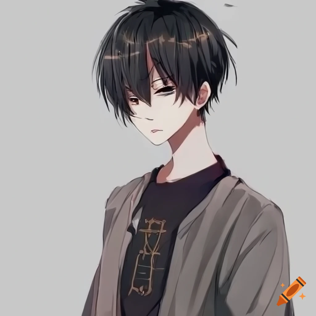 illustration of an anime boy