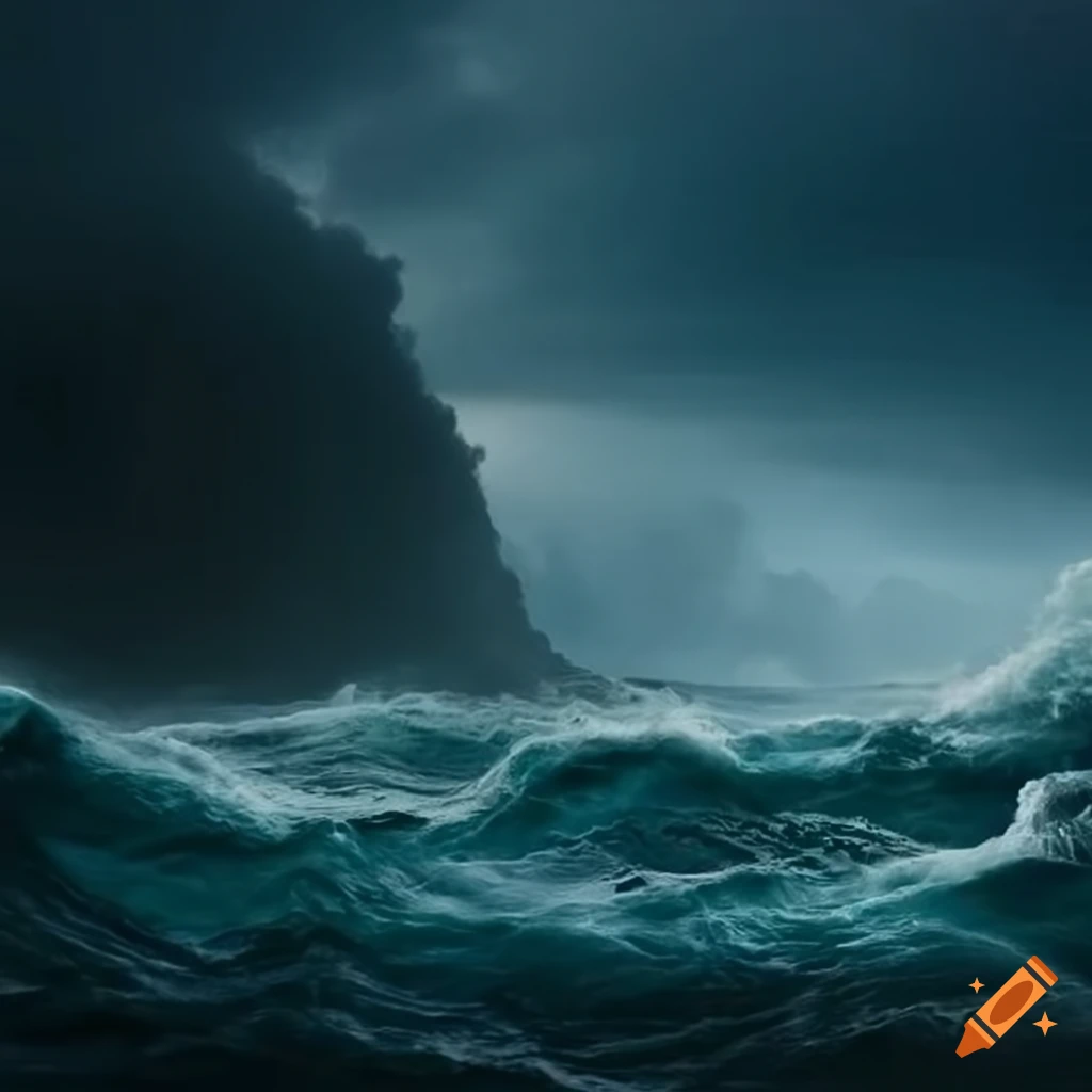 image of stormy sea