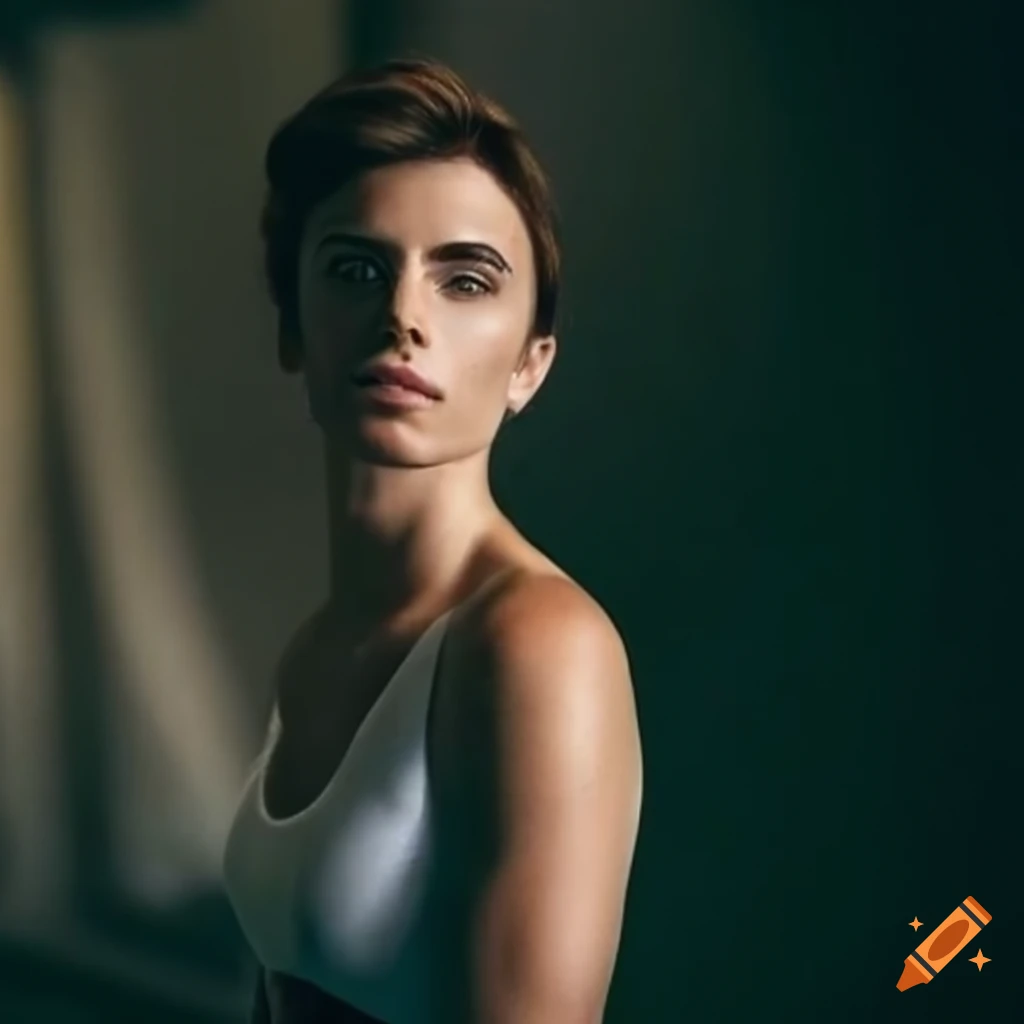 Athletic woman in a leotard on Craiyon