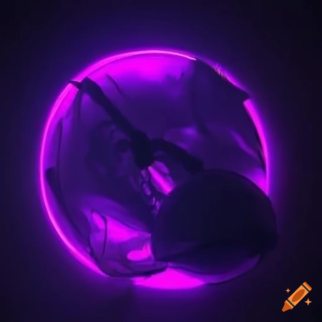 Neon lights in a dark background