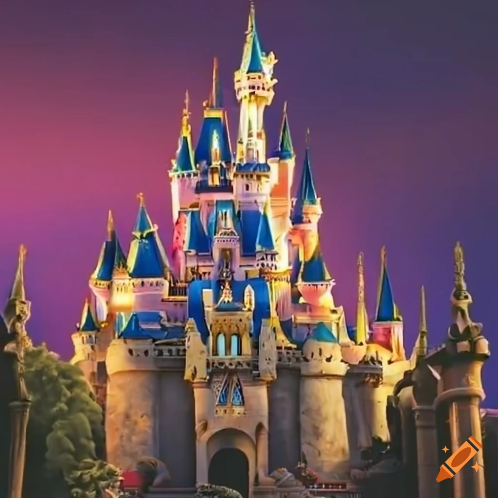 Disneyland castle on Craiyon