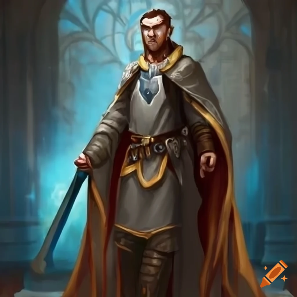 illustration of a male Knowledge cleric