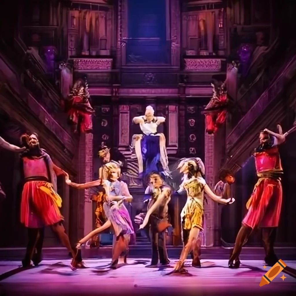 Scene from Yugi-oh the musical on Broadway