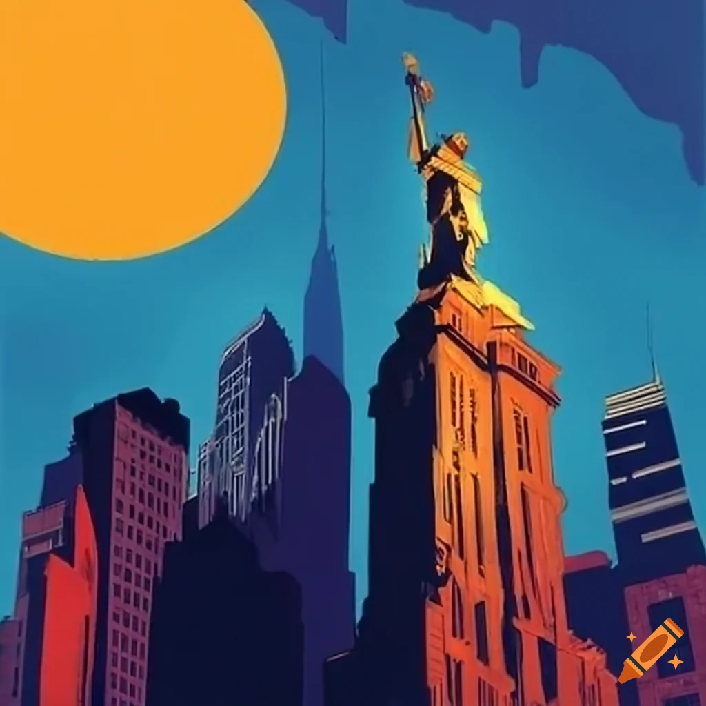 New York City Skyline On Craiyon