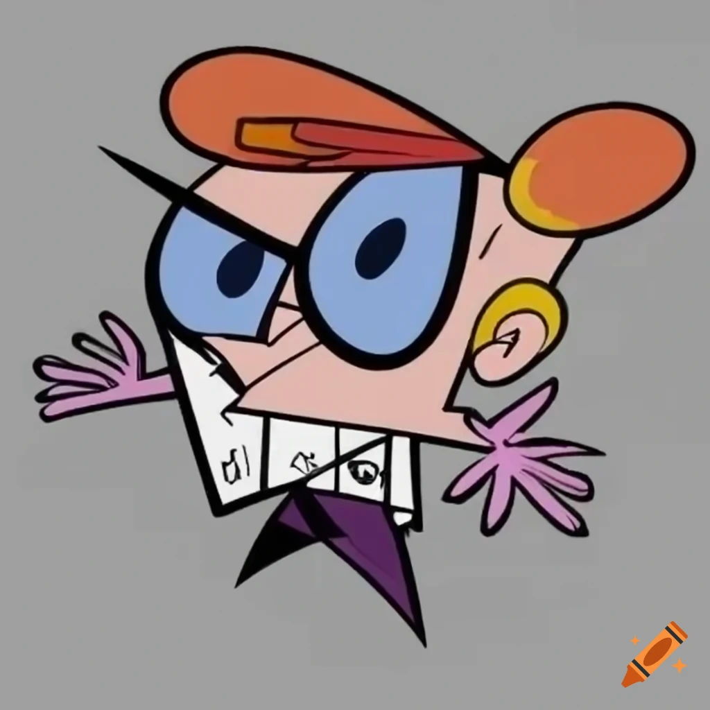 Dexter cartoon character on Craiyon