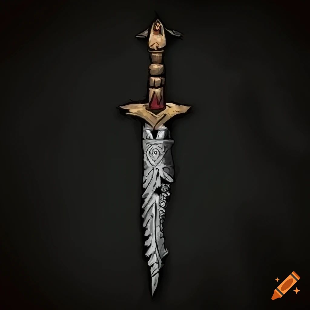dagger with snake-themed design
