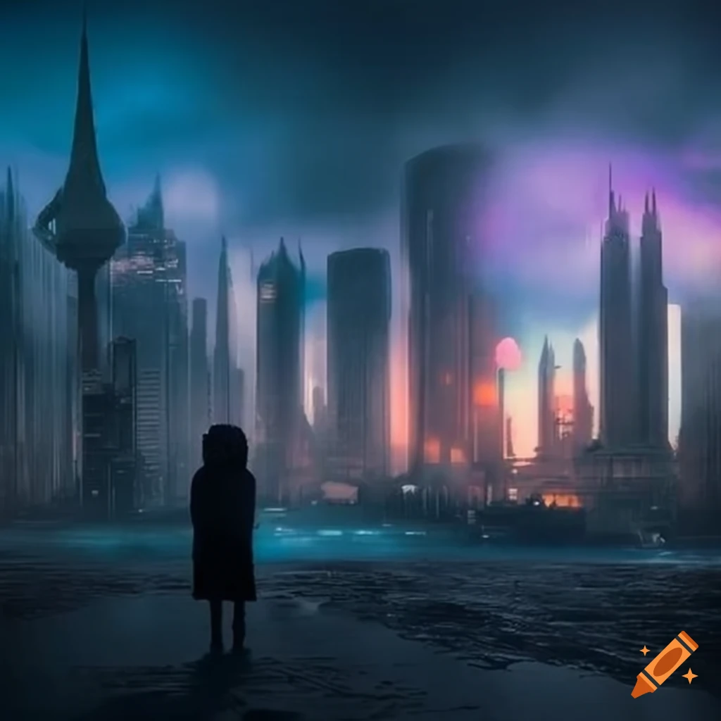 Robert Miles' Children album cover with futuristic cityscape