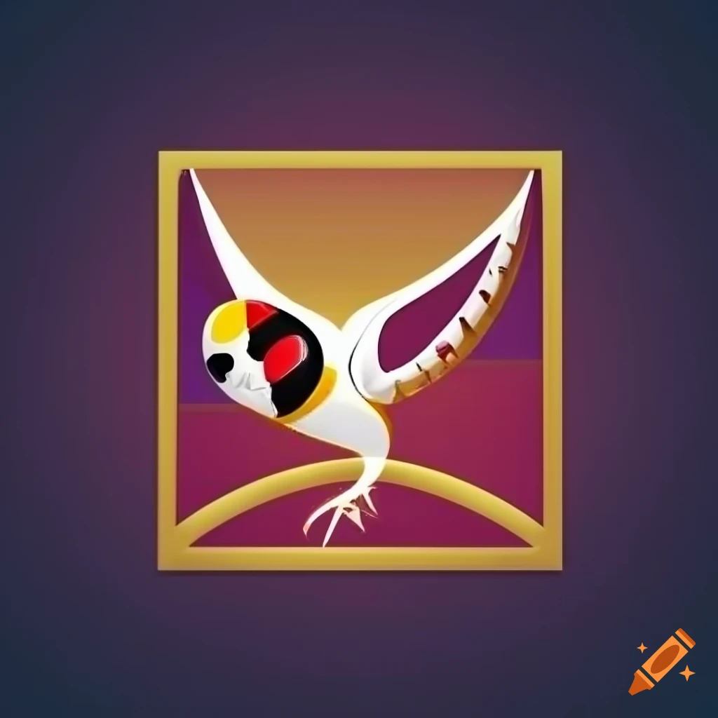 Captivating logo design of a goldfinch taking flight on Craiyon