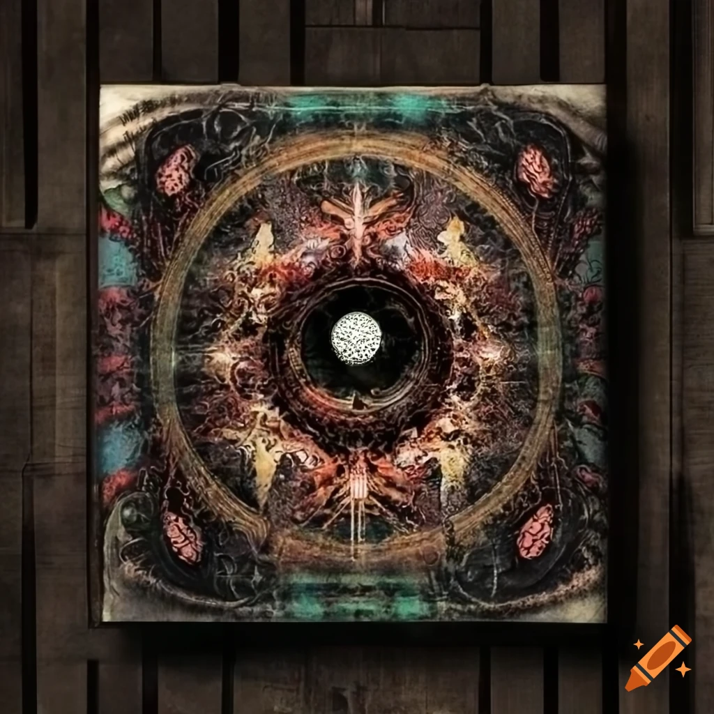 esoteric album cover for a metal band