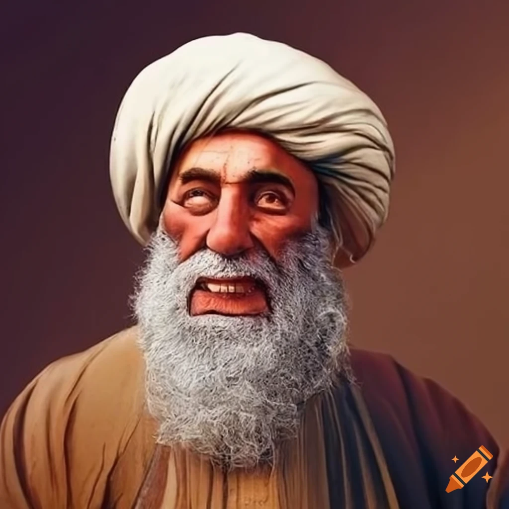humorous portrayal of an ancient Persian mullah