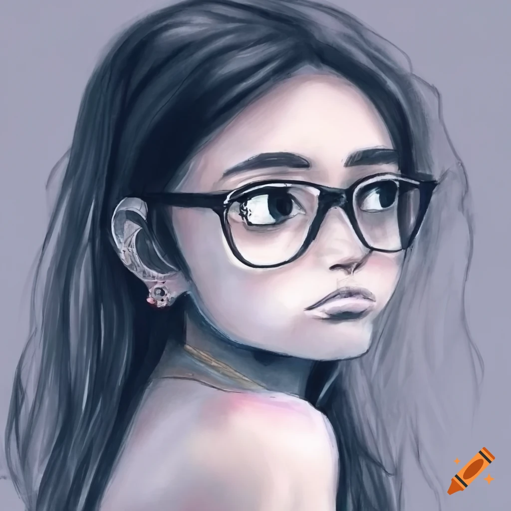 Shabz Corner - How to draw a girl with glasses| pencil drawing visit my  YouTube channel for video tutorial Please support me and subscribe the  channel Here is the link👇 https://youtu.be/aY_nJ0K9zB4 |