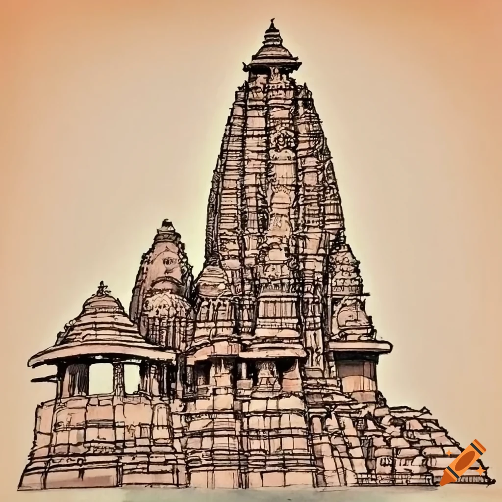Drawings of Khajuraho | Temple Survey Project(Northern Region), Bhopal