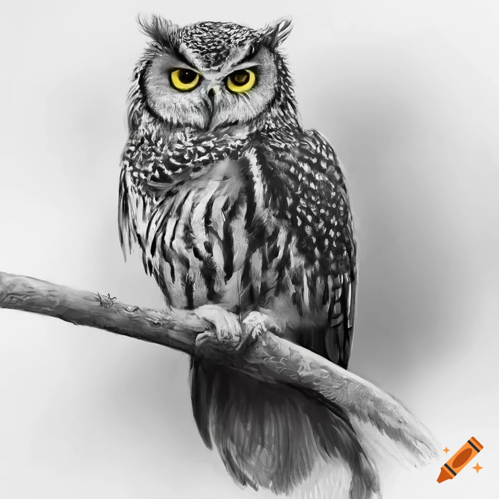Pencil Drawing of Owl by Polka-Dot-Elephant on DeviantArt