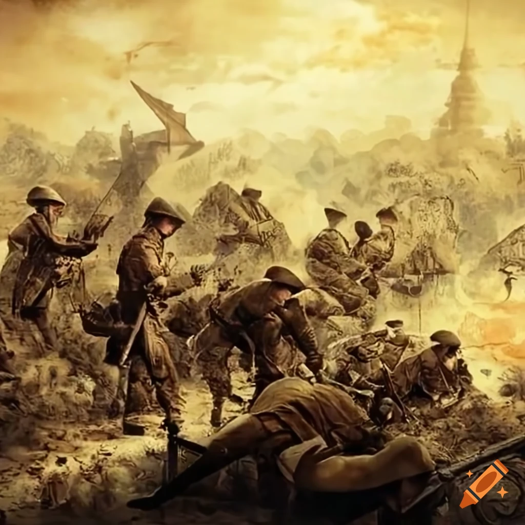 Image representing world war 1 on Craiyon