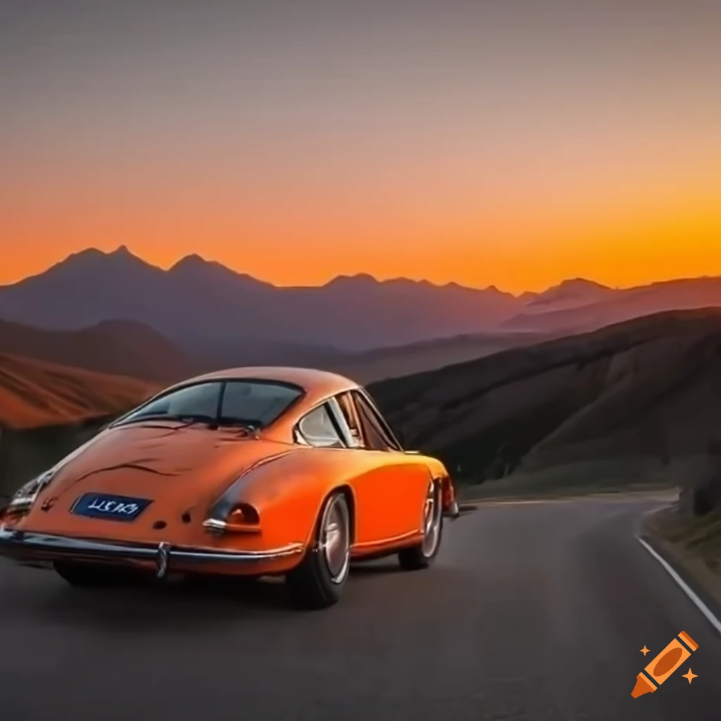 Porsche poster in 4k on Craiyon