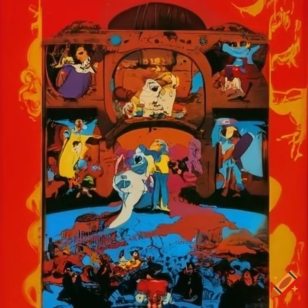 poster of an epic 1980s animation film titled 'Streaming Service'