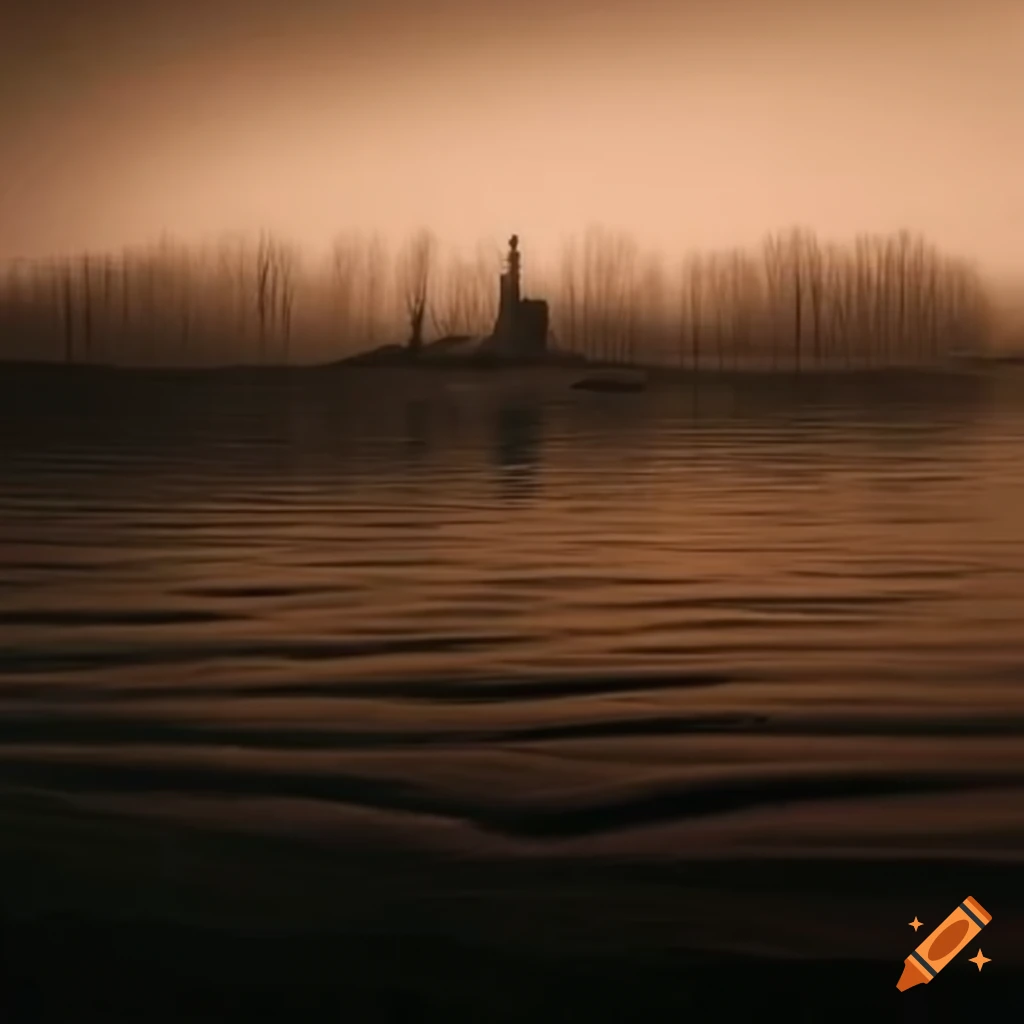 melancholic landscape artwork