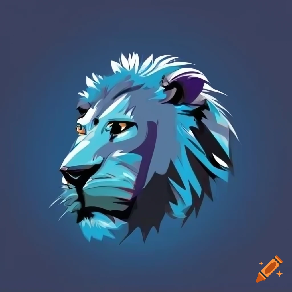 Gaming Lion Logo Design in Blue | Logo design, Lion logo, ? logo-cheohanoi.vn