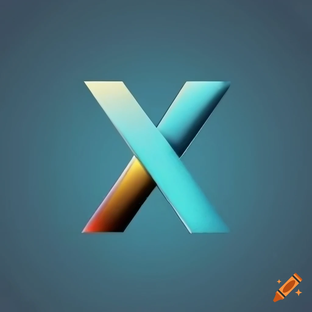 X letter logo on Craiyon