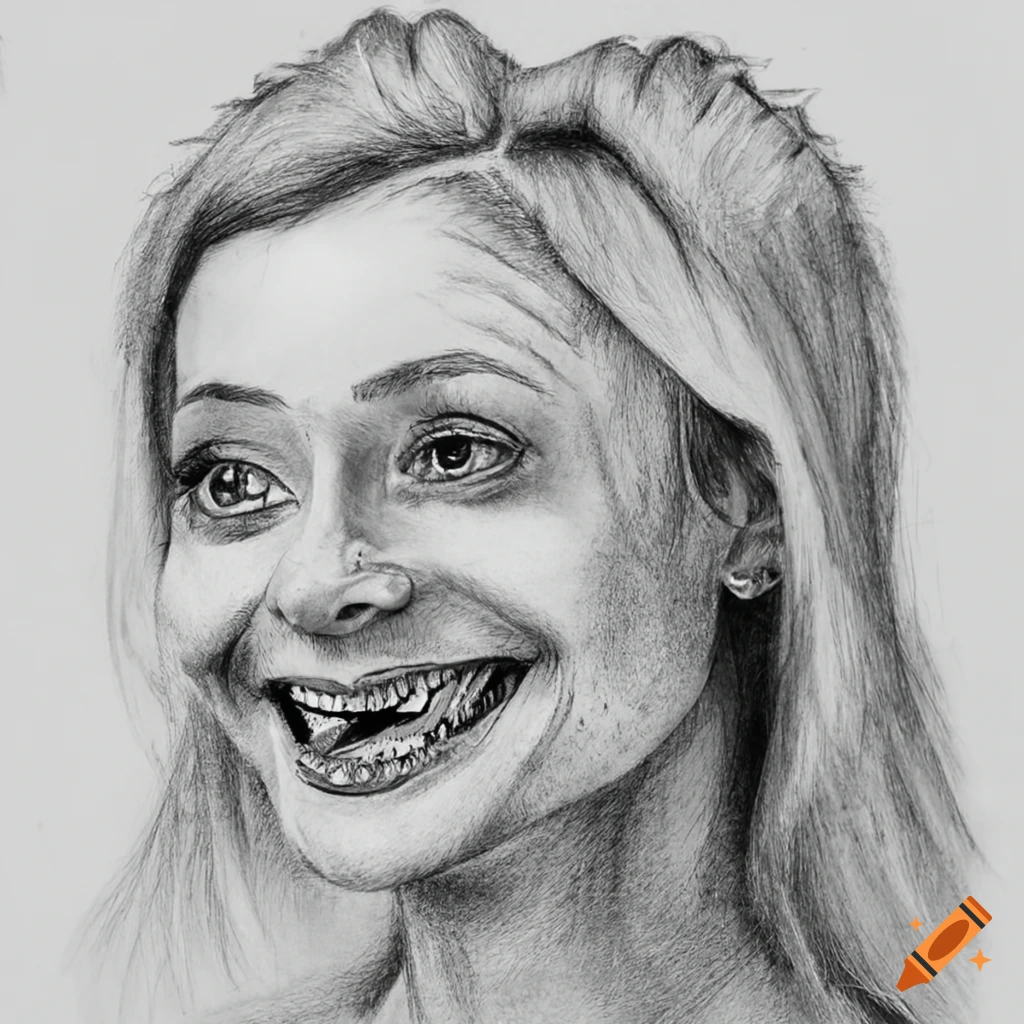 Ebba busch illustrated with devil horns