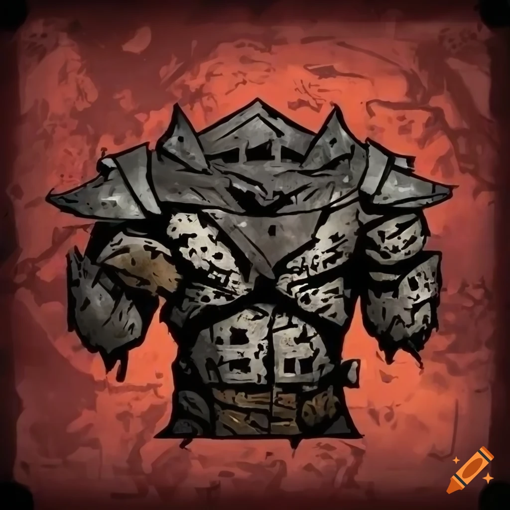 fantasy artwork of a tundra breastplate in Conan style