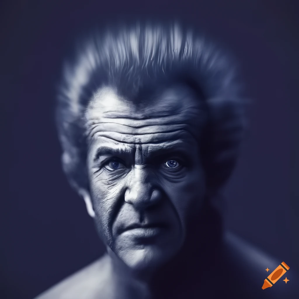 Portrait of mel gibson as wolverine on Craiyon