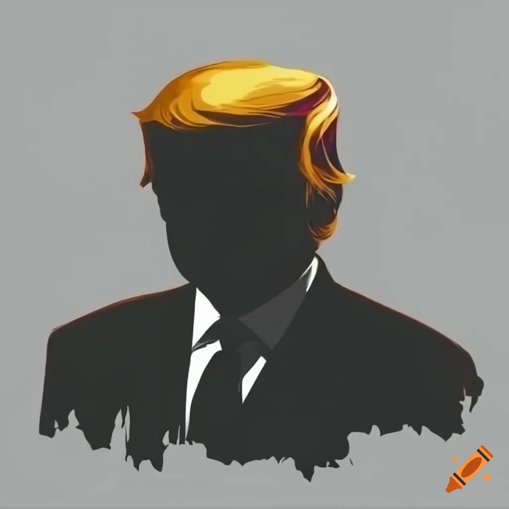 Silhouette of a standing political figure