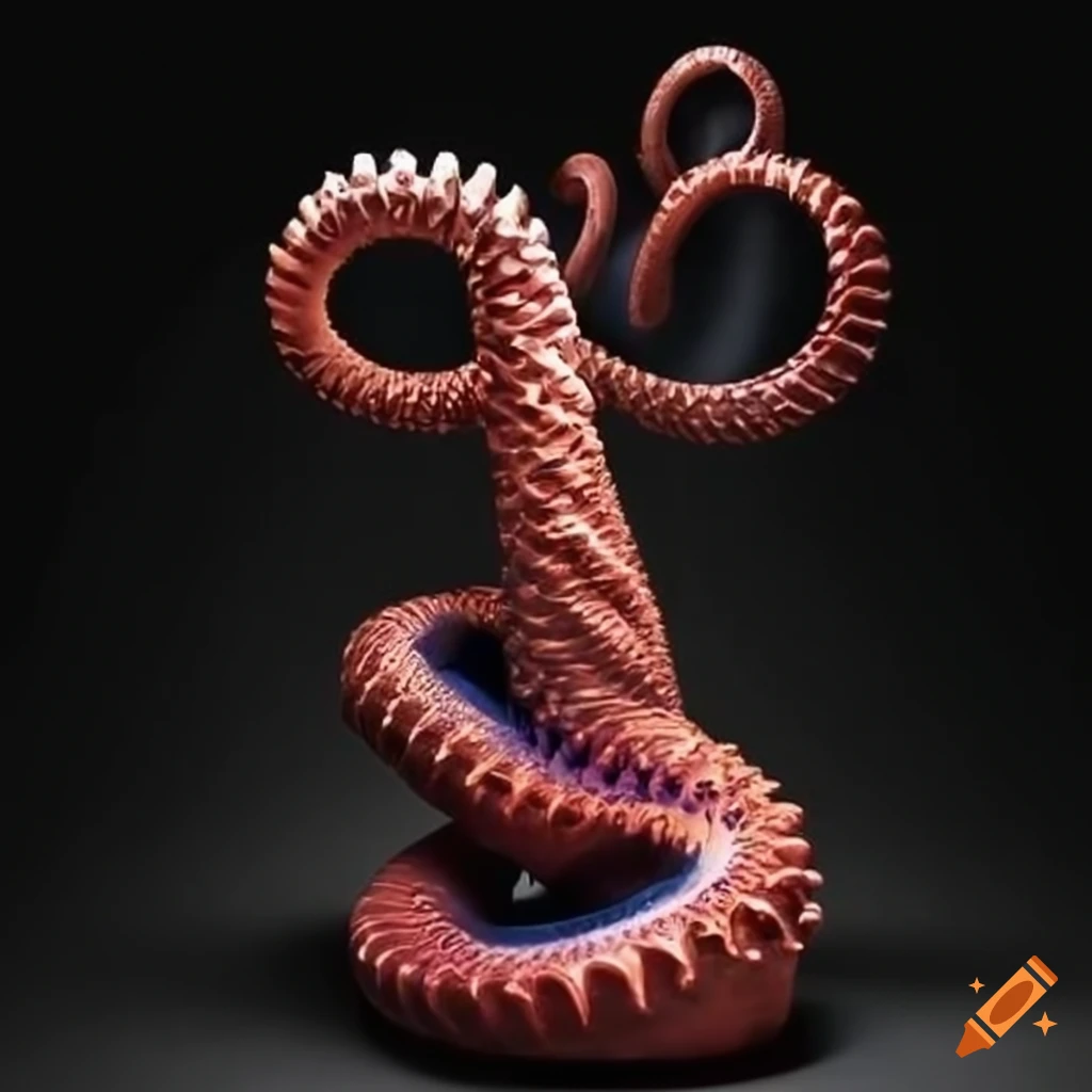 Modern art sculpture of tentacle on Craiyon
