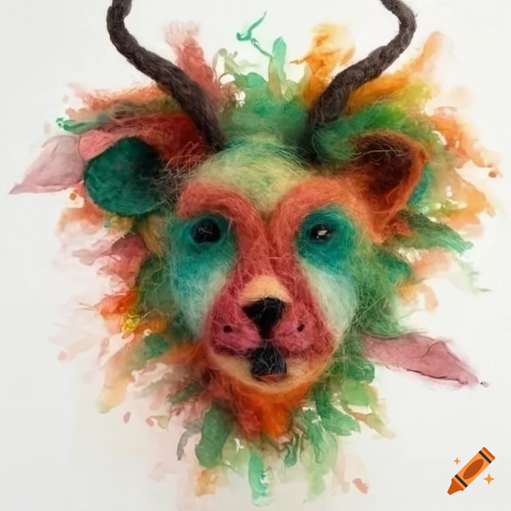 felted-wool-masks-on-jungle-animal-portraits