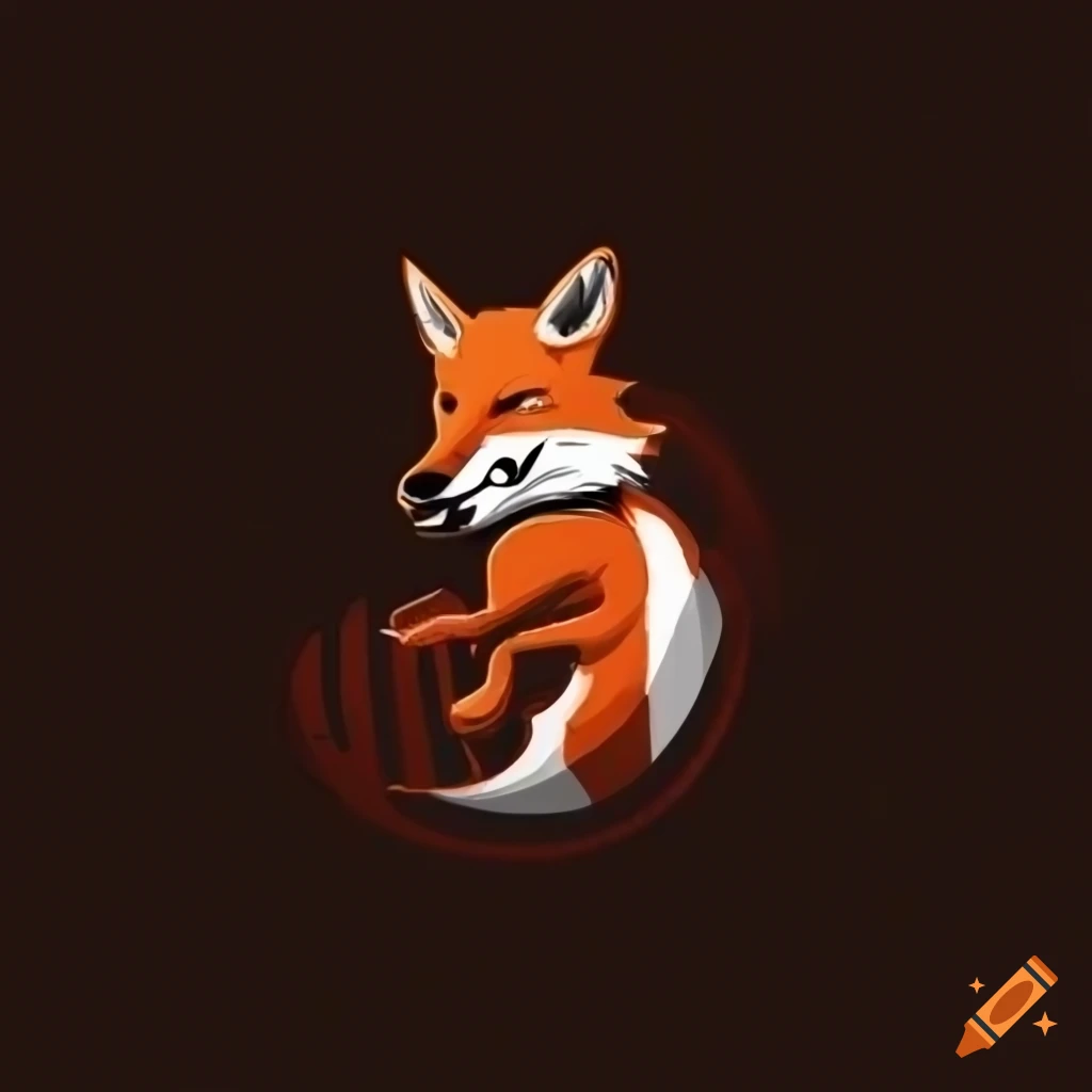 Football team logo with a fox on Craiyon