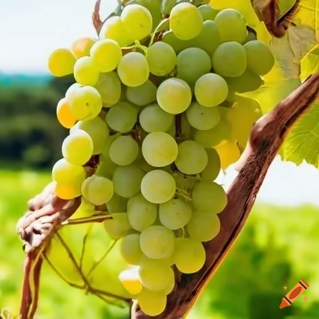 White grape harvest in the loire valley on Craiyon