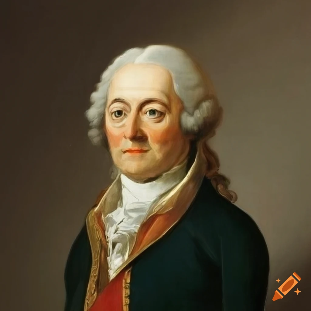 Portrait of a german politician from 1795