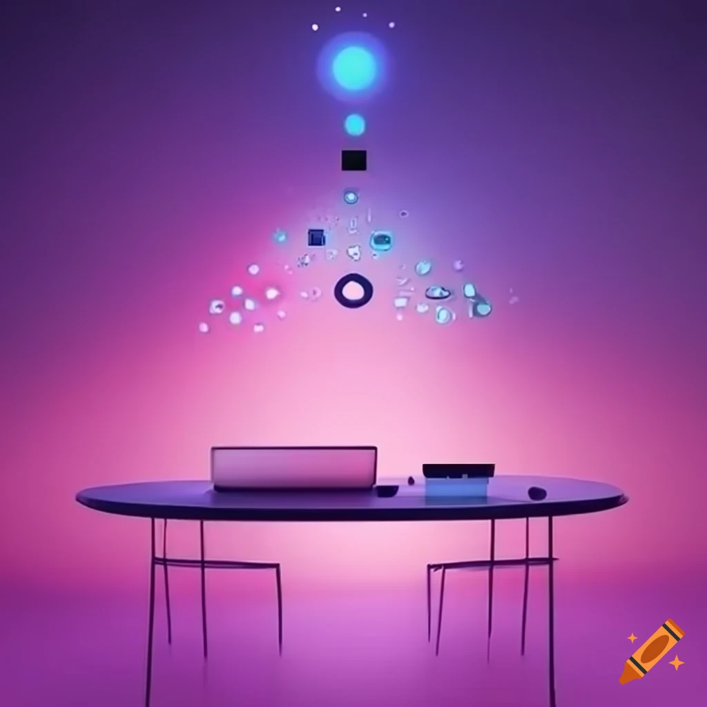 AI corporate design illustration
