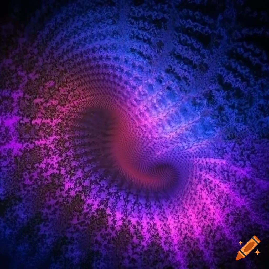 vibrant crystal fractals in high resolution