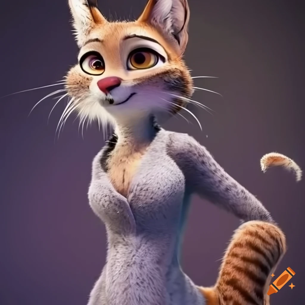 female lynx character from Zootopia
