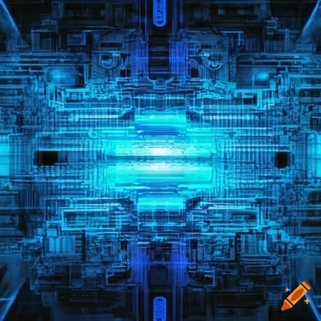 blue abstract technology background