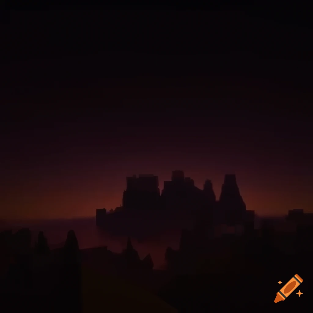 Image of a typical skyblock world