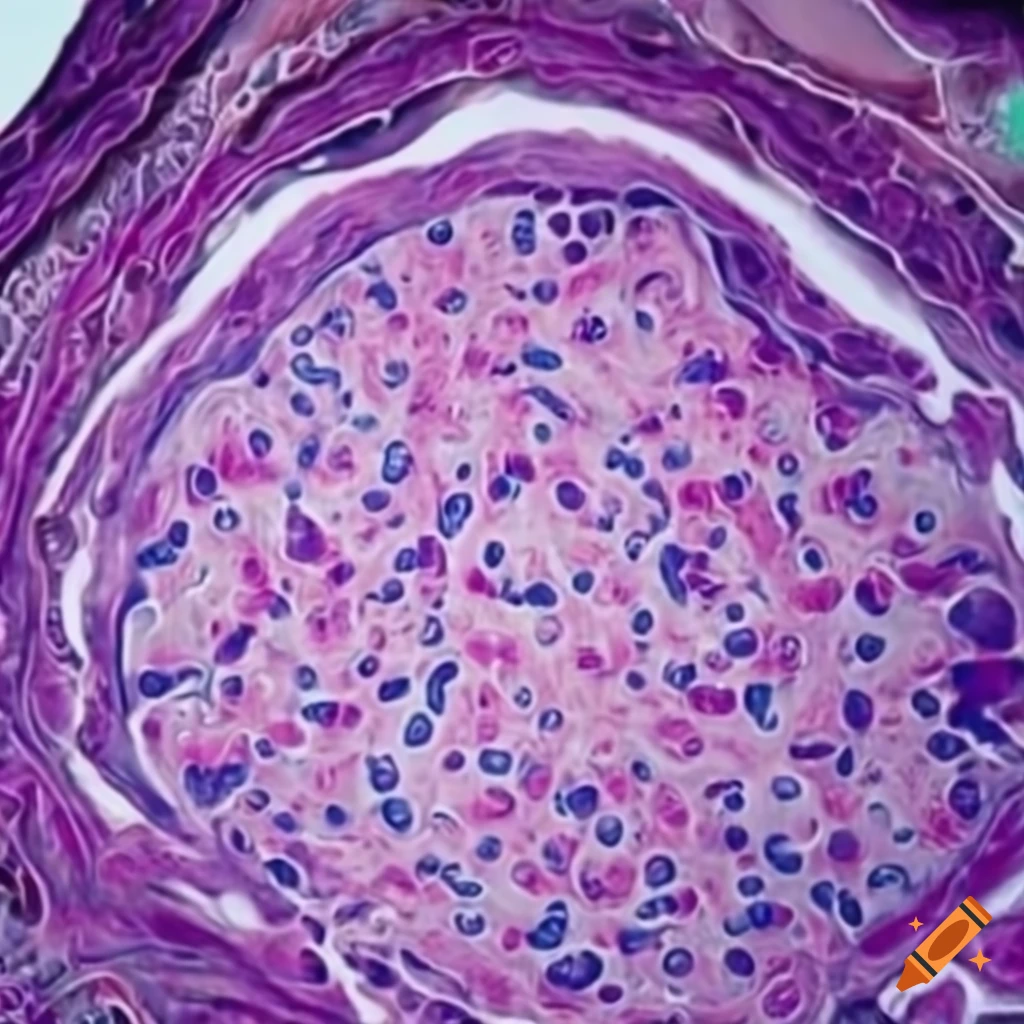 microscopic view of human esophagus cells