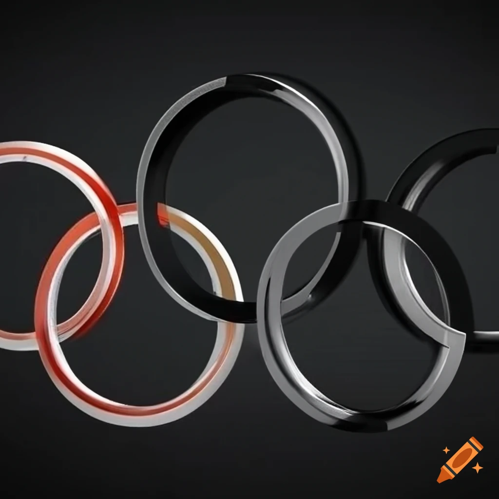 Olympic rings logo on Craiyon