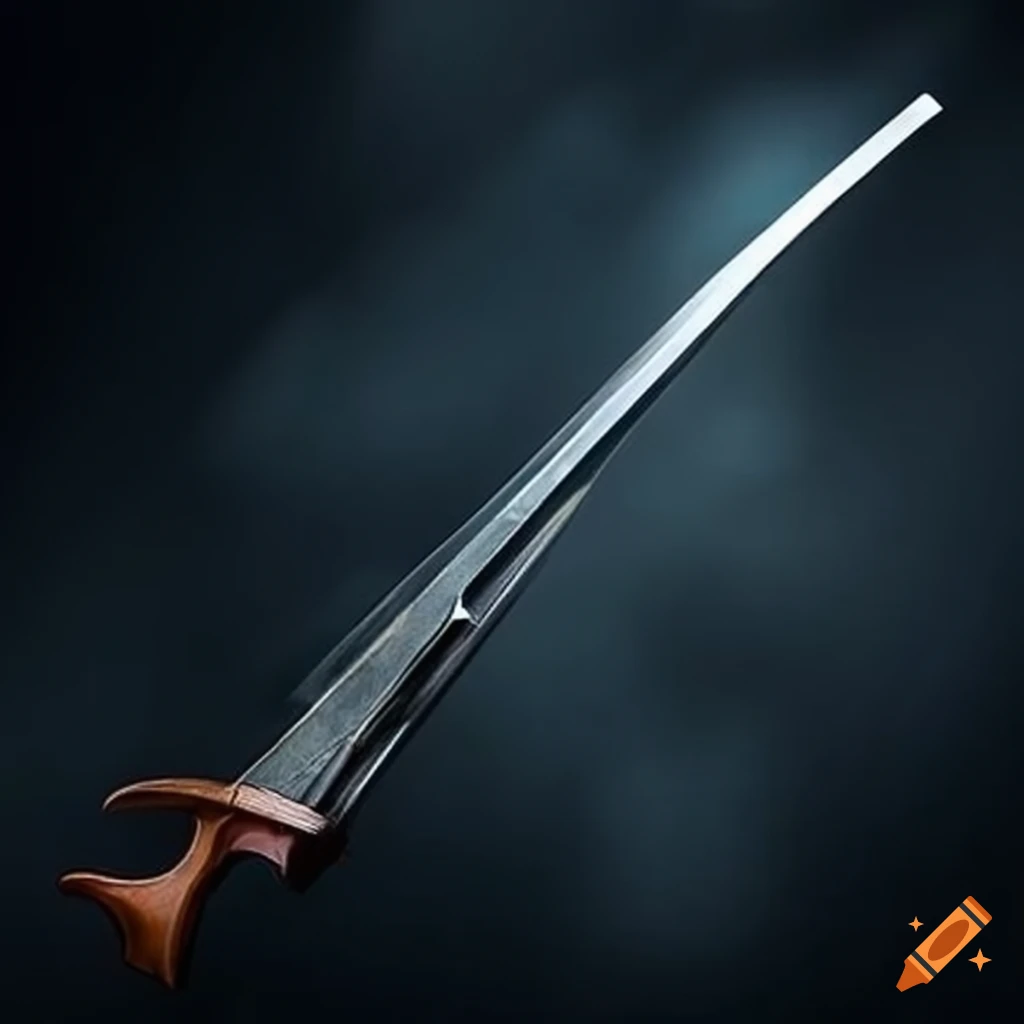 Sword with a violin bowinspired design on Craiyon