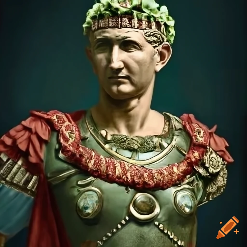 Colorized portrait of emperor trajan during the dacian campaign on Craiyon