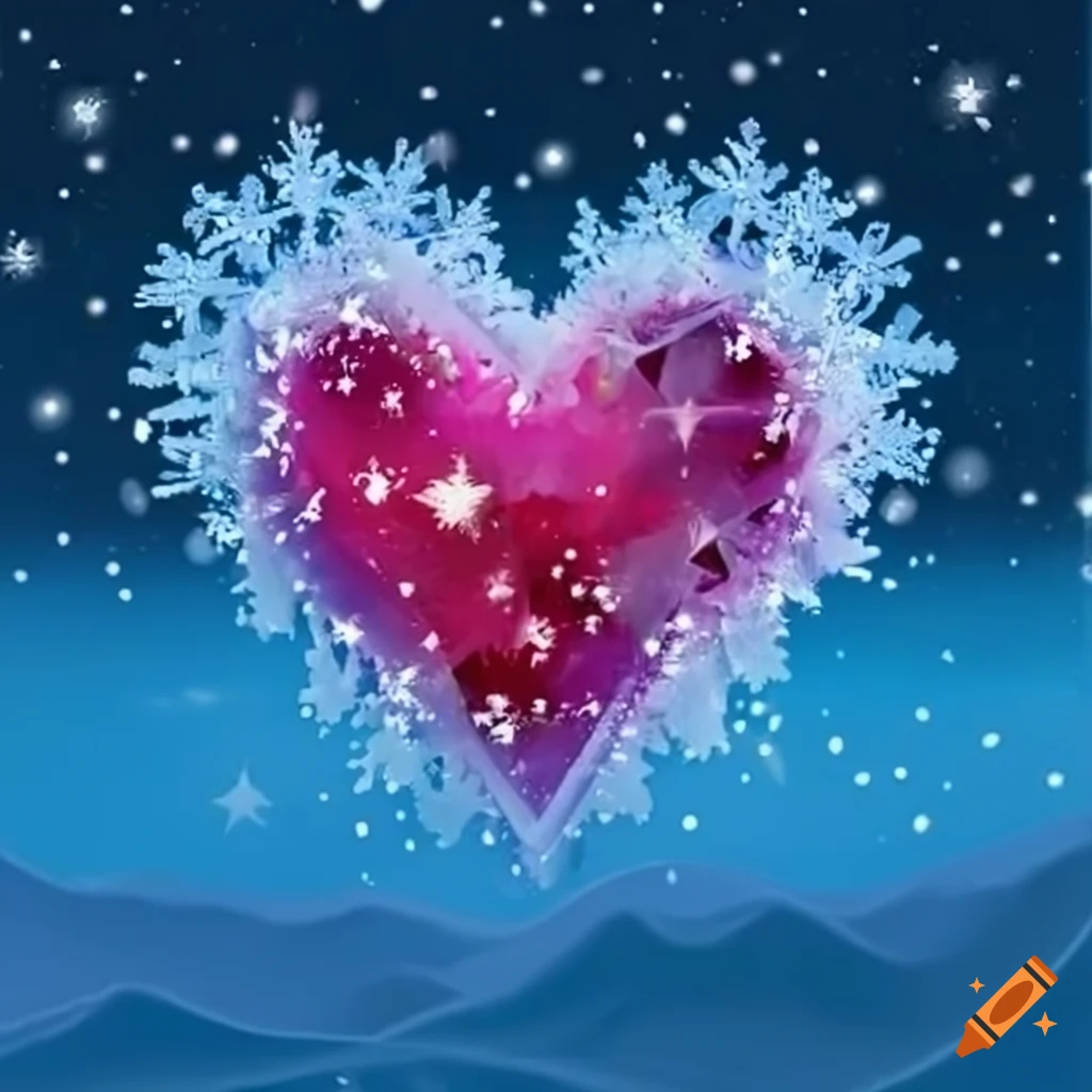 snow heart artwork