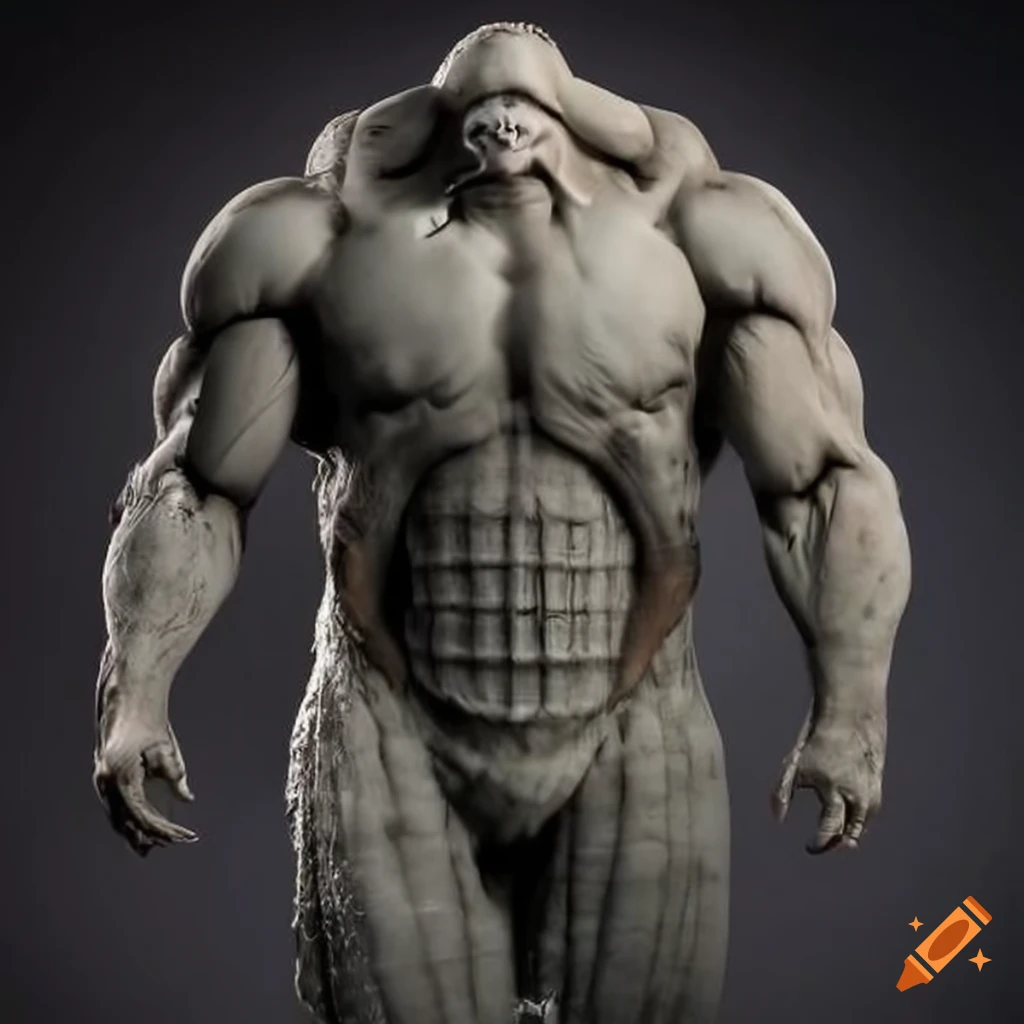 The giant titan statue in Texas