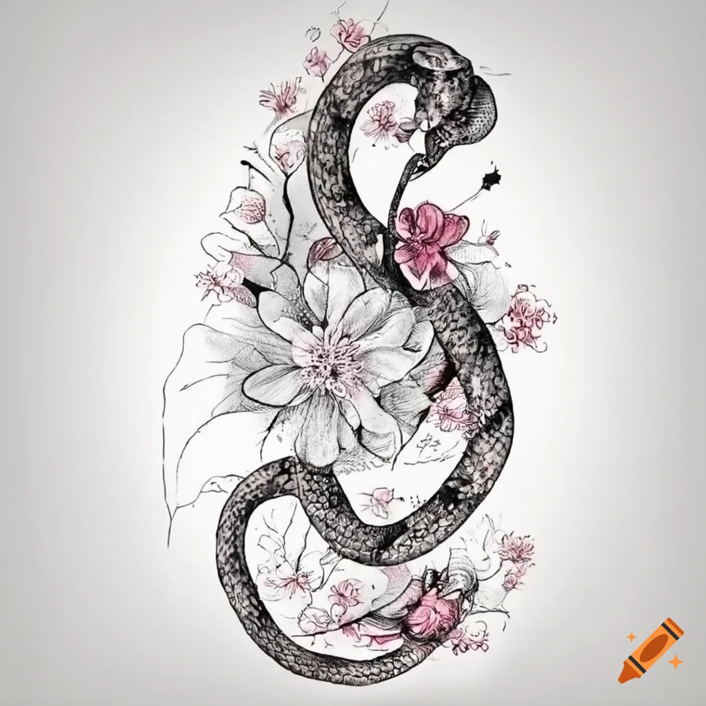 Cobra Snake Hand Drawn Illustration Tattoo Stock Vector (Royalty Free)  1339578110 | Shutterstock